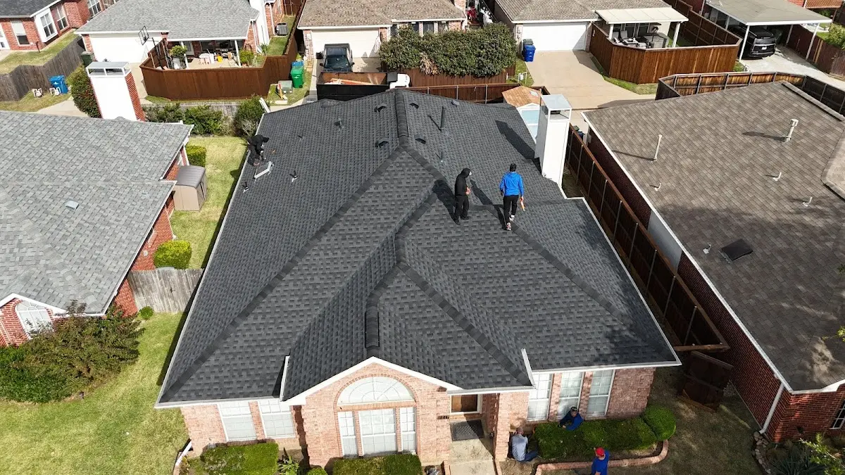 Commercial Roofing work in progress on a Springdale property